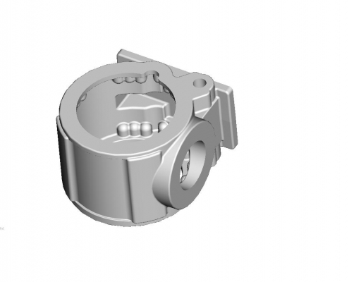 Rear axle housing mold