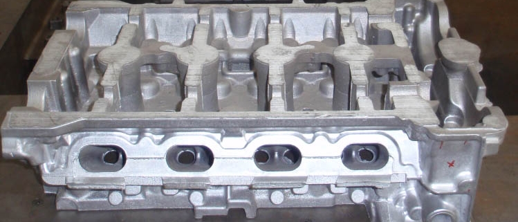 Aluminum alloy cylinder head casting